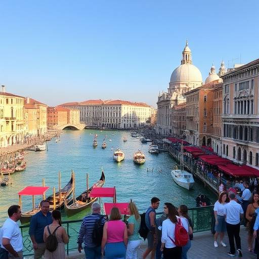 Immagine che rappresenta una destinazione turistica popolare in Italia, come Venezia o Roma