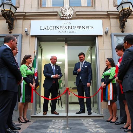 Inaugurazione di una nuova impresa nel Lazio