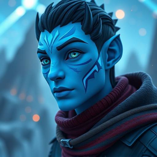 Un avatar che esplora un ambiente virtuale nel metaverso