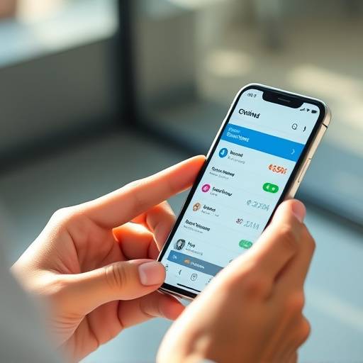 Una persona che utilizza un'app di mobile banking sul proprio smartphone